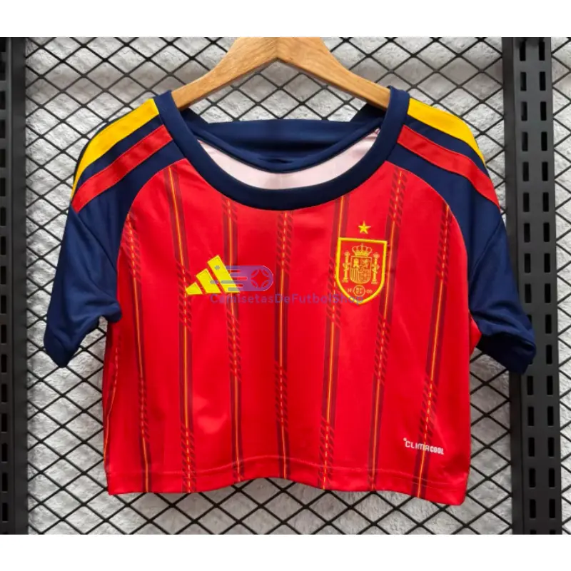 Camiseta Corta España Mundial 2026 1ª Equipación Rojo/Azul Mujer