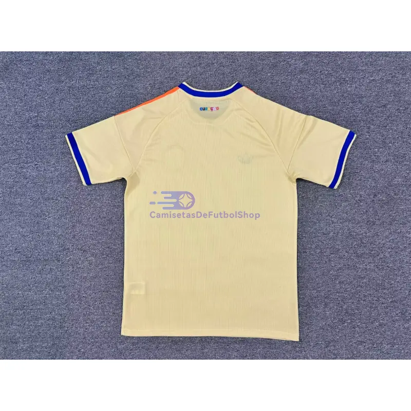 Camiseta Curacao Mundial 2026 2ª Equipación Amarillo Claro