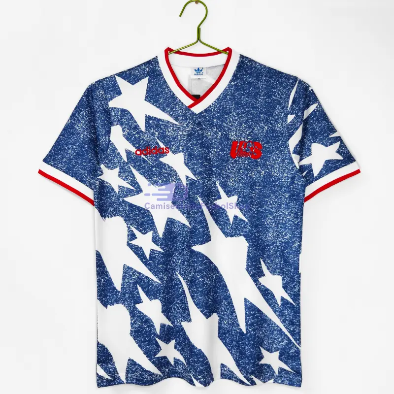 Camiseta EE.UU. 1994 2ª Equipación Retro Azul/Blanco