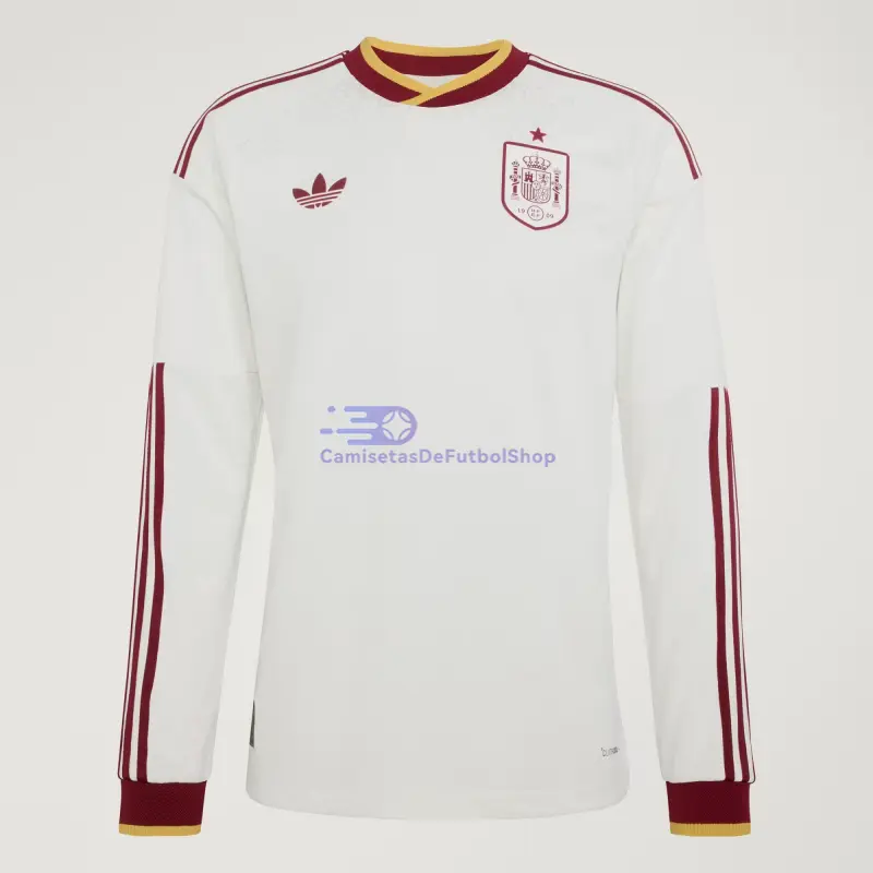 Camiseta España Mundial 2026 2ª Equipación ML Blanco