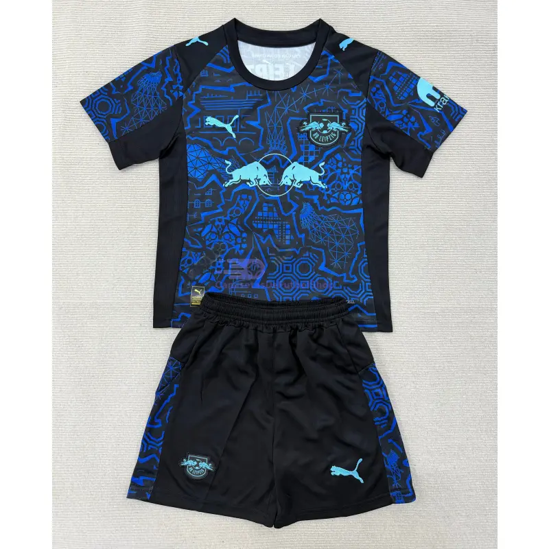 Camiseta Leipzig 2025/2026 Edición Especial Azul/Negro Niño Kit