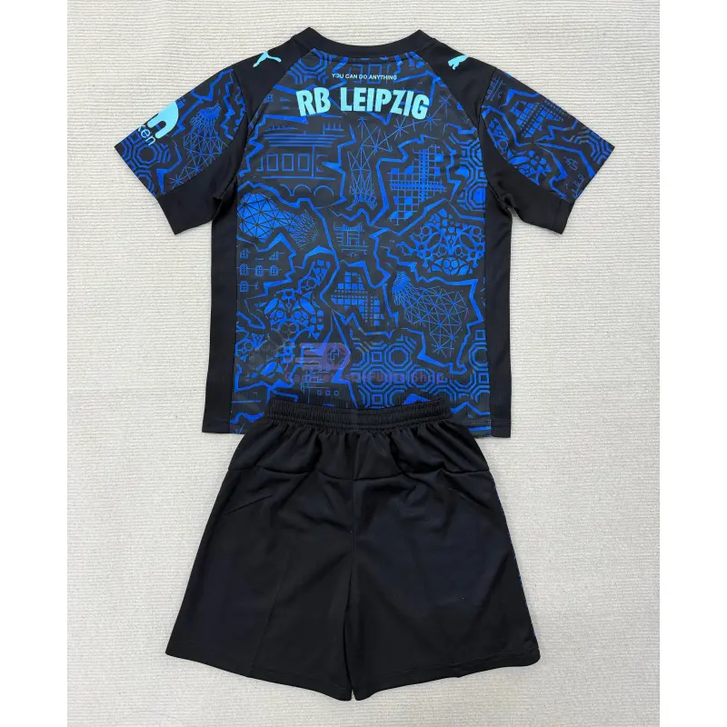 Camiseta Leipzig 2025/2026 Edición Especial Azul/Negro Niño Kit