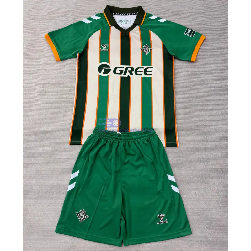 Camiseta Real Betis 2025/2026 Edición Especial Verde/Blanco/Naranja Niño Kit