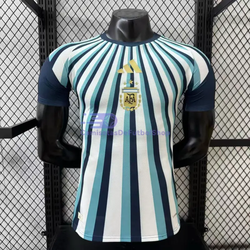 Camiseta Argentina 2026 Edición Especial Blanco/Azul/Negro (EDICIÓN JUGADOR)