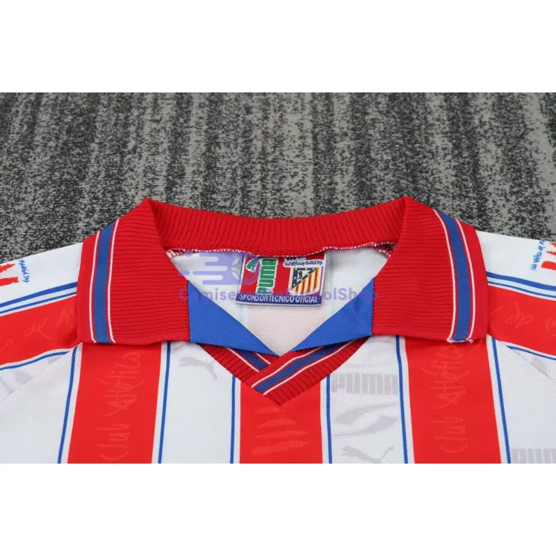 Camiseta Atletico de Madrid 1ª Equipación Retro 1996/1997 Rojo/Blanco Niño Kit
