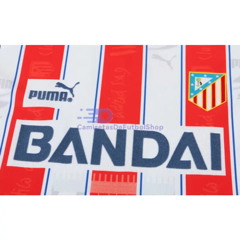 Camiseta Atletico de Madrid 1ª Equipación Retro 1996/1997 Rojo/Blanco Niño Kit