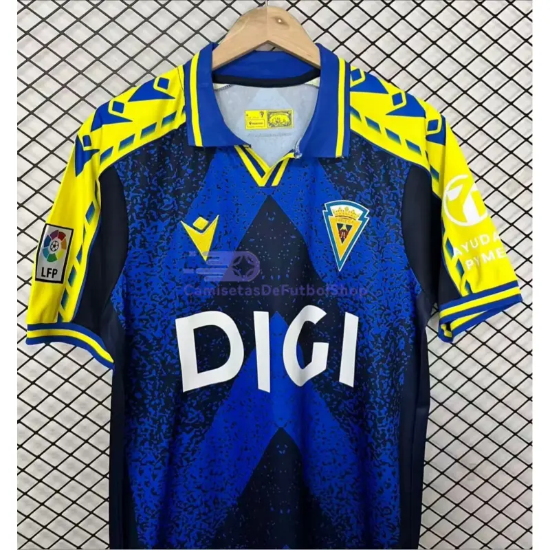 Camiseta Cadiz 2026/2027 Azul/Amarillo Versión Retro