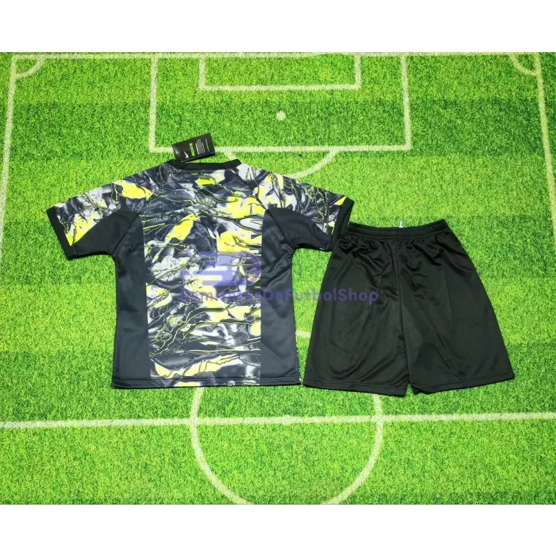 Camiseta de Portero Corea del Sur Hollywood Mundial 2026 Negro/Gris Niño Kit