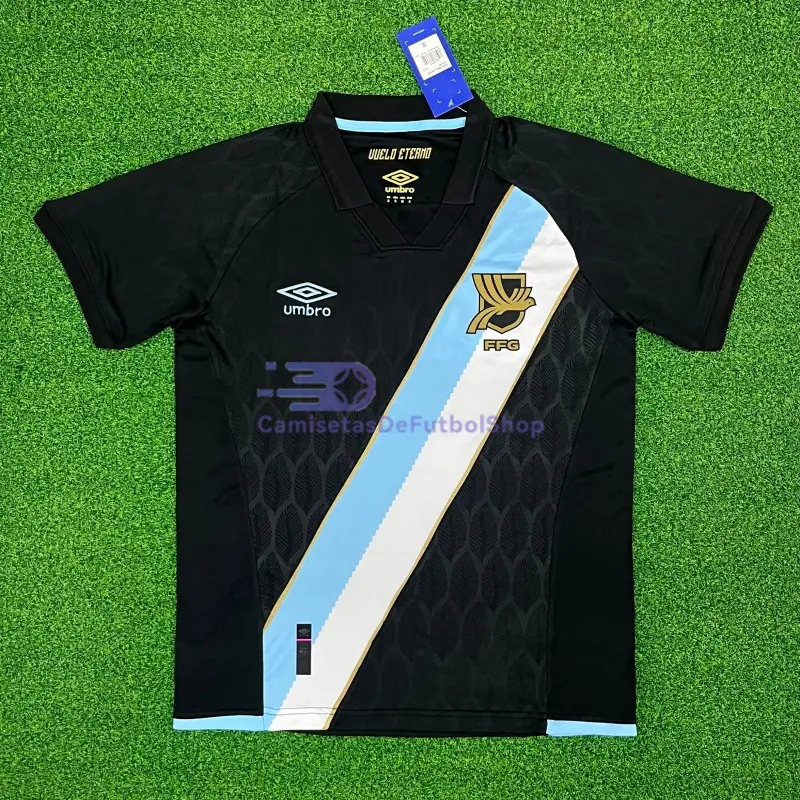 Camiseta Guatemala Mundial 2026 2ª Equipación Negro/Blanco/Azul