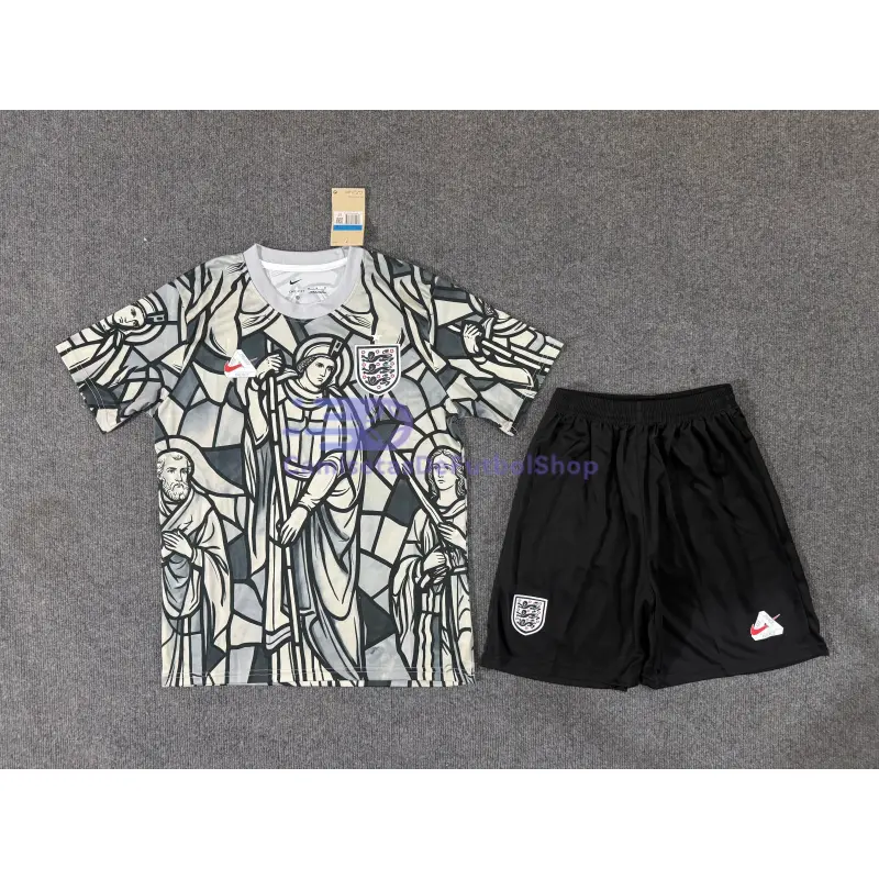 Camiseta Inglaterra x Palace 2026 Edición Especial Negro/Gris/Blanco
