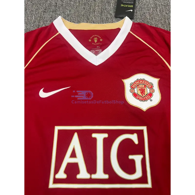 Camiseta Manchester United 1ª Equipación Retro 2006/07 ML Rojo