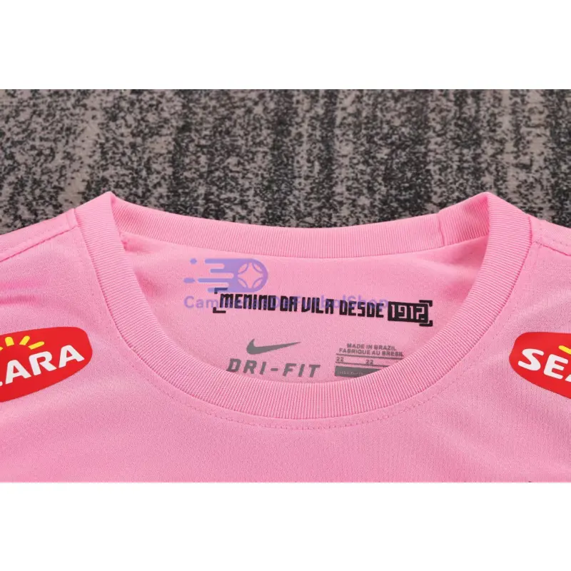 Camiseta Santos FC Retro 2013 ML Rosa Niño Kit