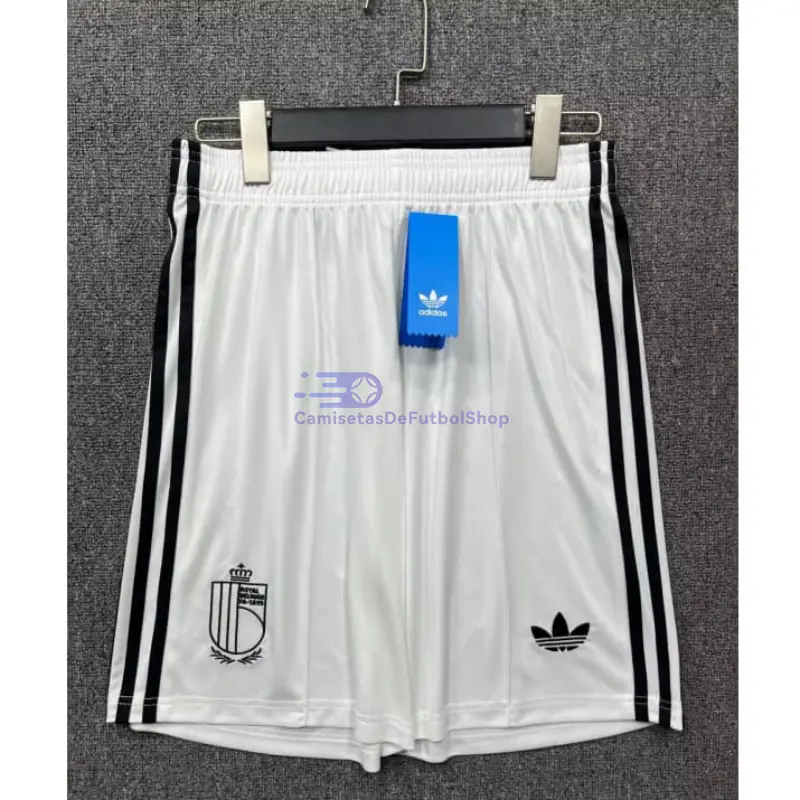 Pantalón Corto Bélgica Mundial 2026 2ª Equipación Blanco