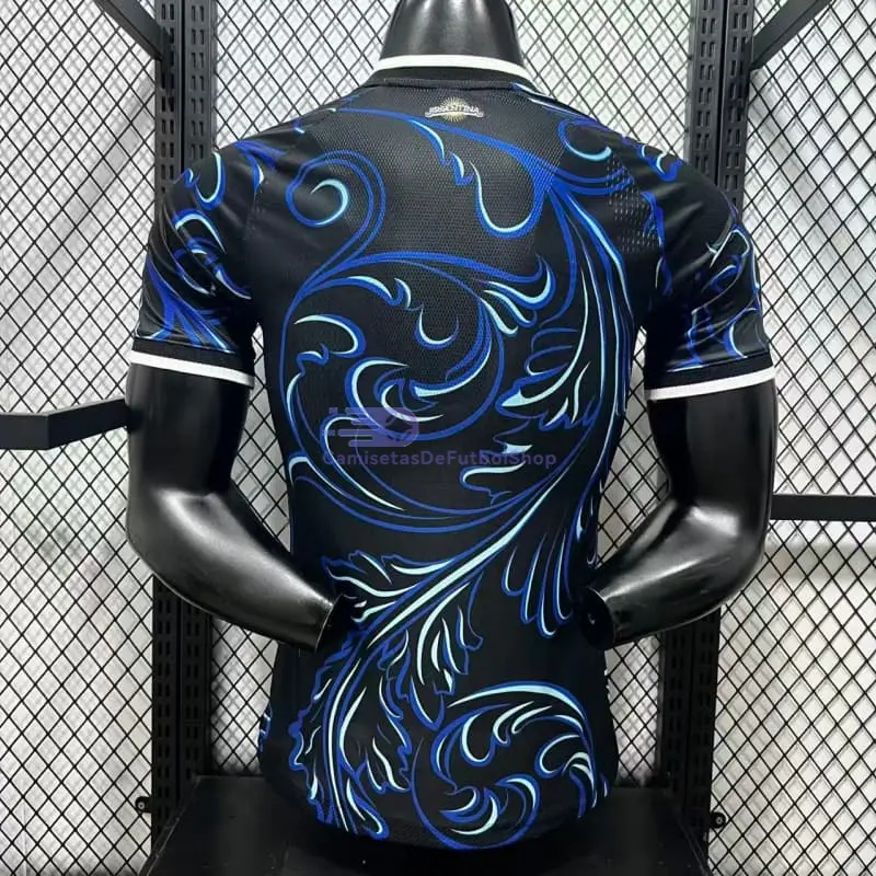 Camiseta Argentina Mundial 2026 2ª Equipación Negro/Azul (EDICIÓN JUGADOR)