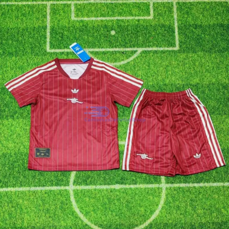 Camiseta Arsenal 2026/2027 Rojo Versión Retro Niño Kit