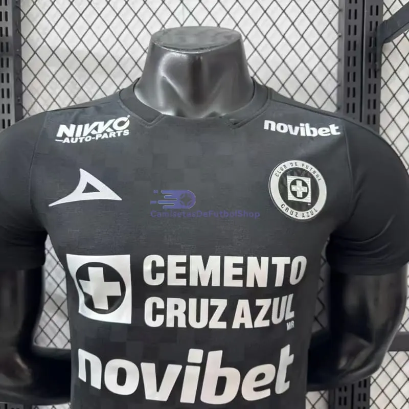 Camiseta Cruz Azul 2025/2026 3ª Equipación Negro (EDICIÓN JUGADOR)