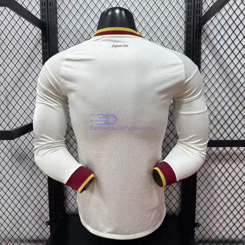 Camiseta España Mundial 2026 2ª Equipación ML Blanco/Rojo (EDICIÓN JUGADOR)