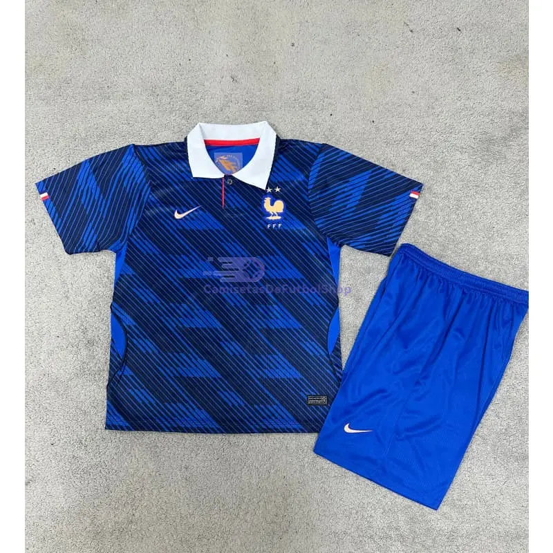 Camiseta Francia Mundial 2026 1ª Equipación Azul Niño Kit