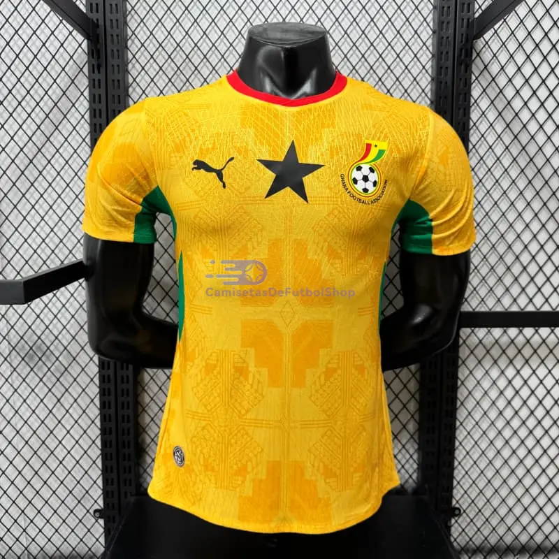 Camiseta Ghana Mundial 2026 2ª Equipación Amarillo (EDICIÓN JUGADOR)