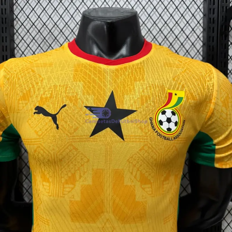 Camiseta Ghana Mundial 2026 2ª Equipación Amarillo (EDICIÓN JUGADOR)
