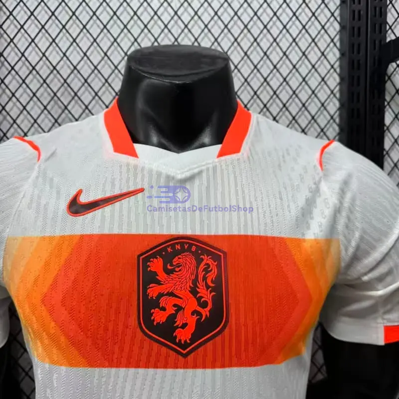 Camiseta Holanda Mundial 2026 2ª Equipación Blanco (EDICIÓN JUGADOR)