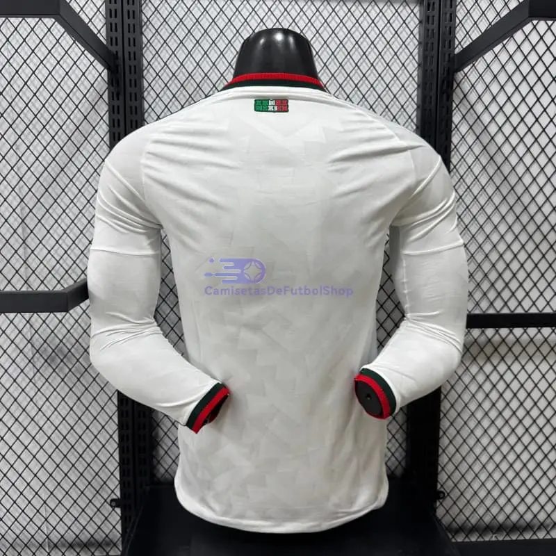 Camiseta México Mundial 2026 2ª Equipación ML Blanco (EDICIÓN JUGADOR)