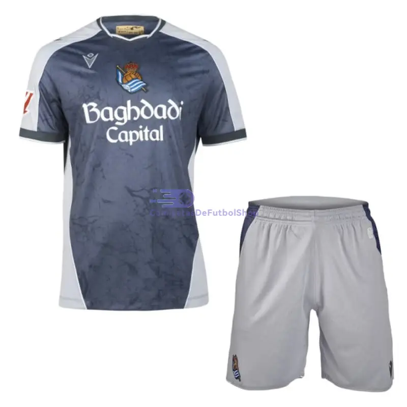 Camiseta Real Sociedad 2025/2026 2ª Equipación Niño Kit