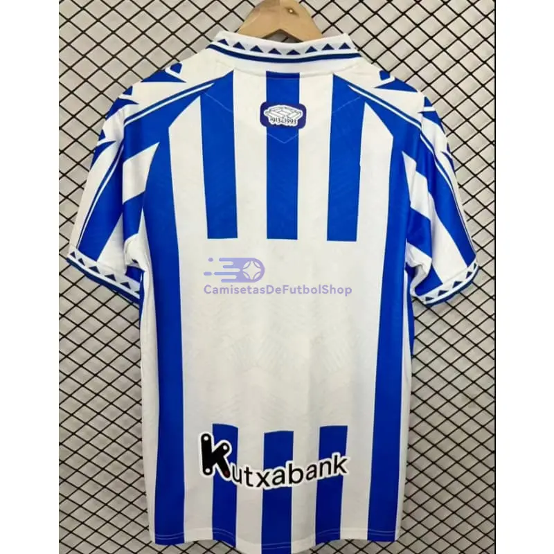 Camiseta Real Sociedad 2025/2026 Azul/Blanco Versión Retro
