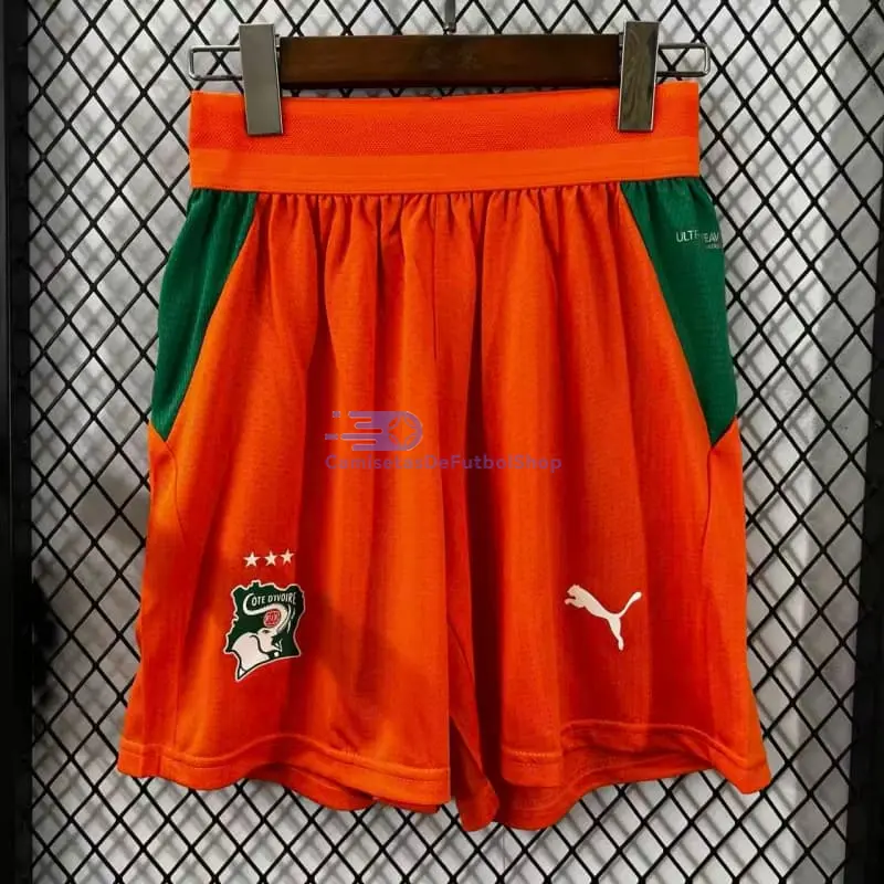 Pantalón Corto Costa de Marfil Mundial 2026 1ª Equipación Naranja (EDICIÓN JUGADOR)