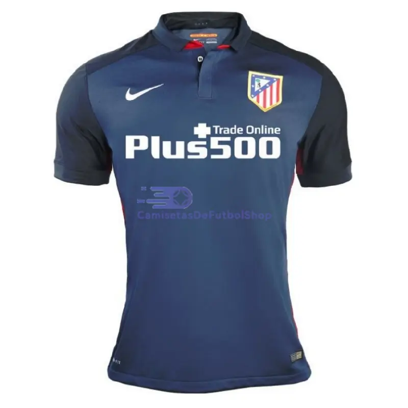 Camiseta Atletico de Madrid 2015/2016 2ª Equipación Retro Azul Marino
