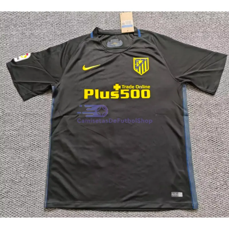 Camiseta Atletico de Madrid 2016/2017 2ª Equipación Retro Negro