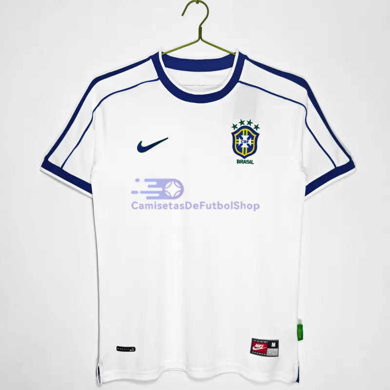 Camiseta Brasil Retro 1998 Blanco