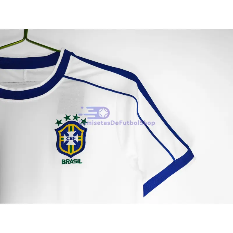 Camiseta Brasil Retro 1998 Blanco