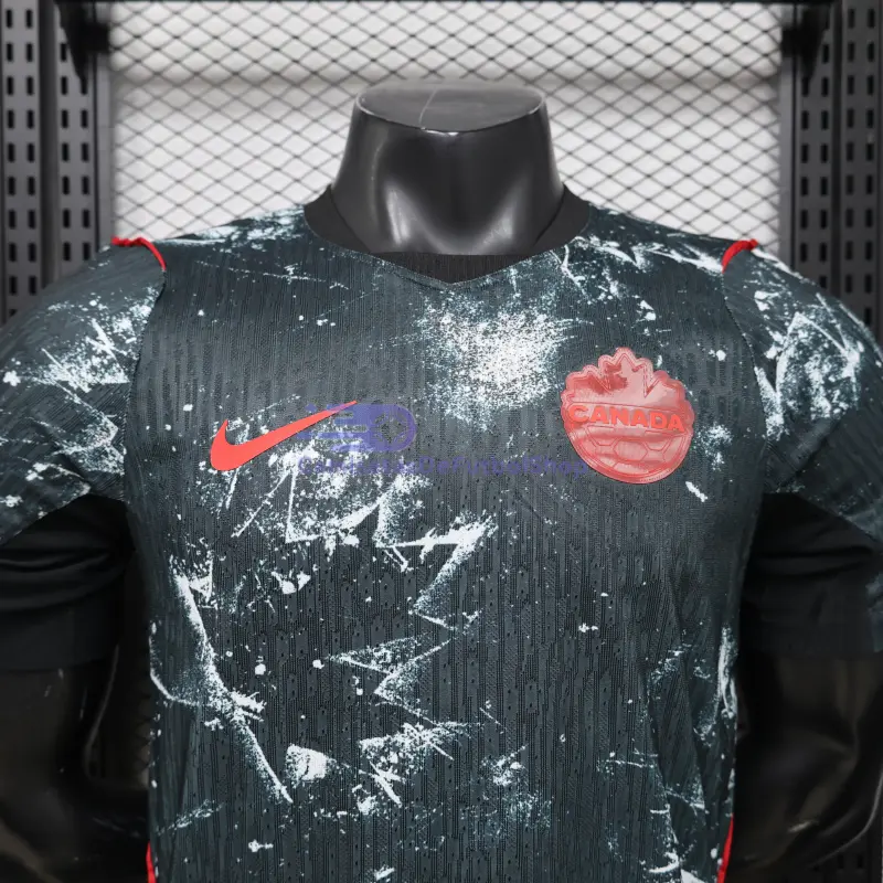 Camiseta Canada Mundial 2026 2ª Equipación Negro (EDICIÓN JUGADOR)
