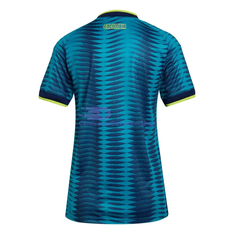 Camiseta Colombia Mundial 2026 2ª Equipación Azul Mujer