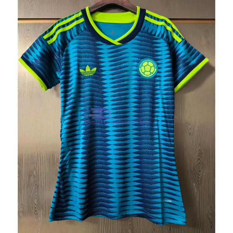 Camiseta Colombia Mundial 2026 2ª Equipación Azul Mujer