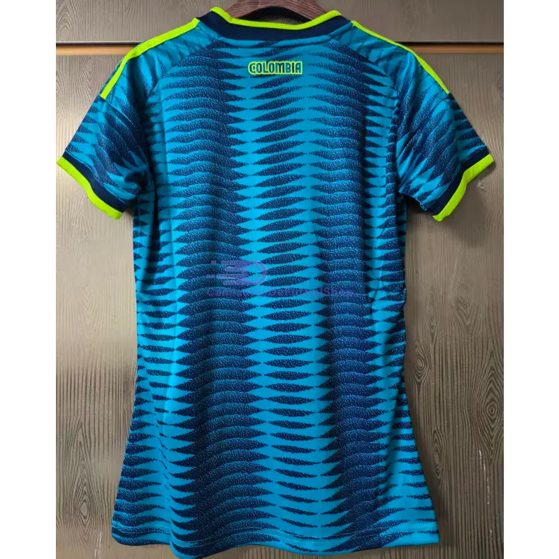 Camiseta Colombia Mundial 2026 2ª Equipación Azul Mujer