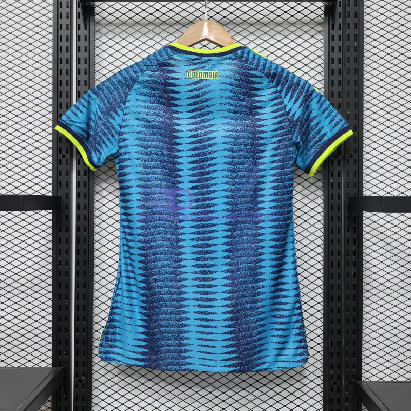Camiseta Colombia Mundial 2026 2ª Equipación Azul Mujer (EDICIÓN JUGADOR)
