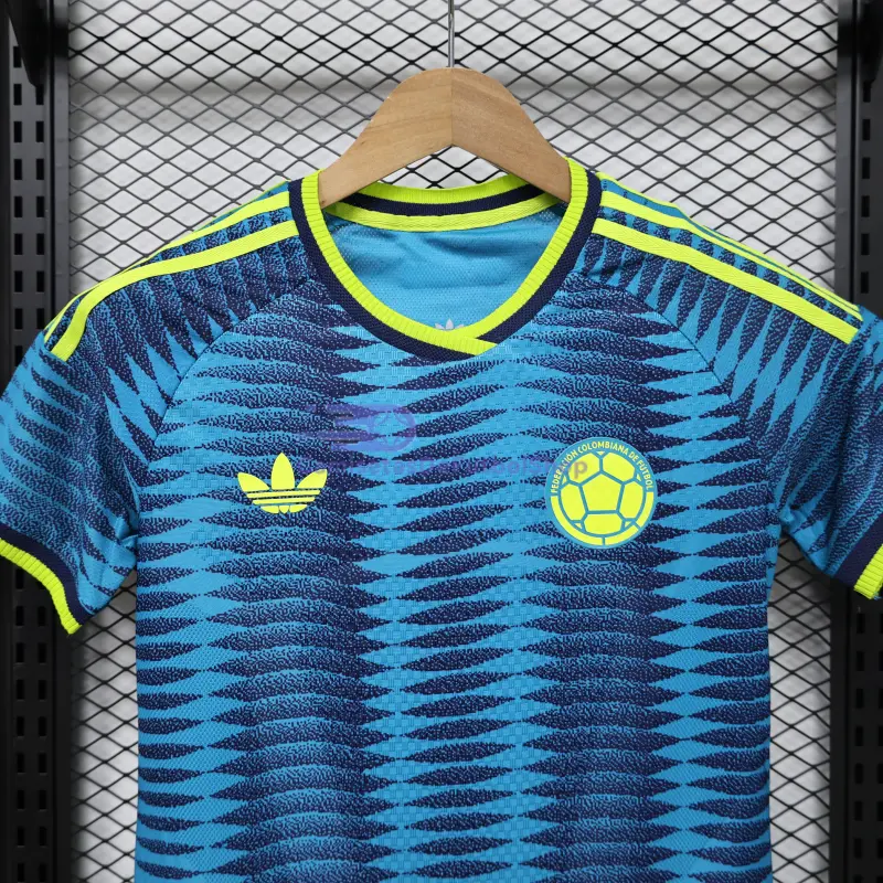 Camiseta Colombia Mundial 2026 2ª Equipación Azul Mujer (EDICIÓN JUGADOR)