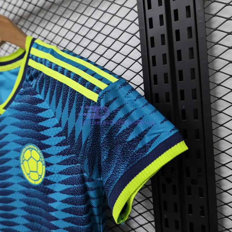 Camiseta Colombia Mundial 2026 2ª Equipación Azul Mujer (EDICIÓN JUGADOR)