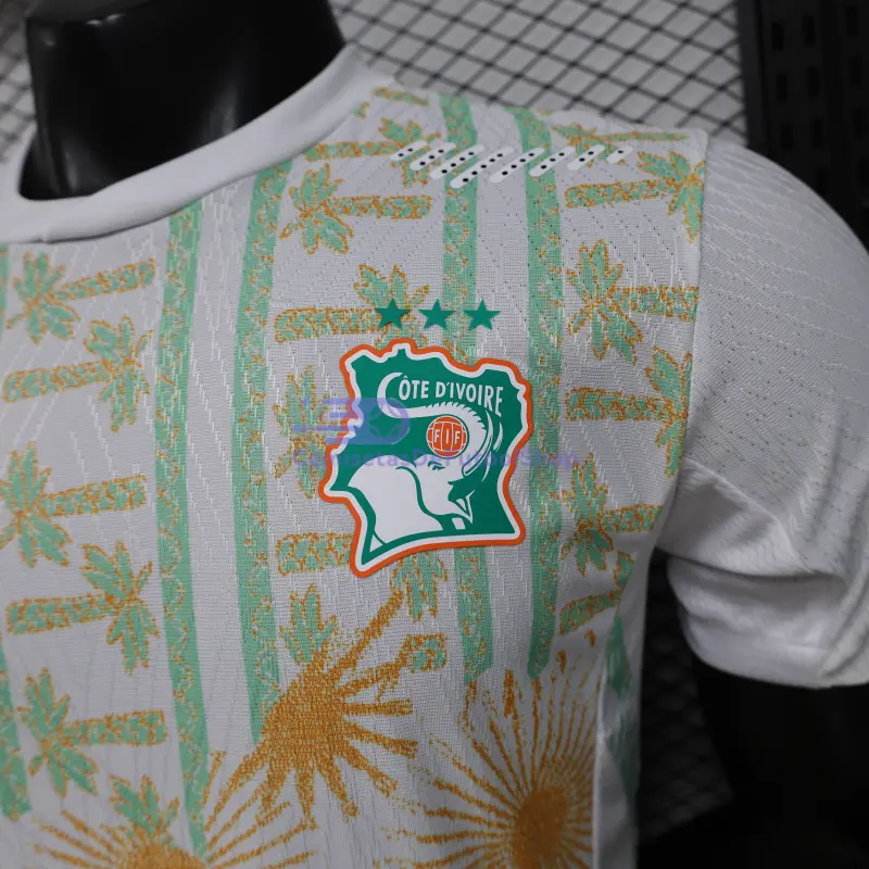 Camiseta Costa de Marfil Mundial 2026 2ª Equipación Blanco (EDICIÓN JUGADOR)