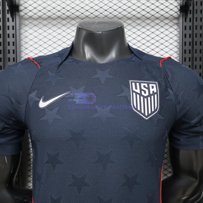 Camiseta EE.UU Mundial 2026 2ª Equipación Negro Obsidiana (EDICIÓN JUGADOR)