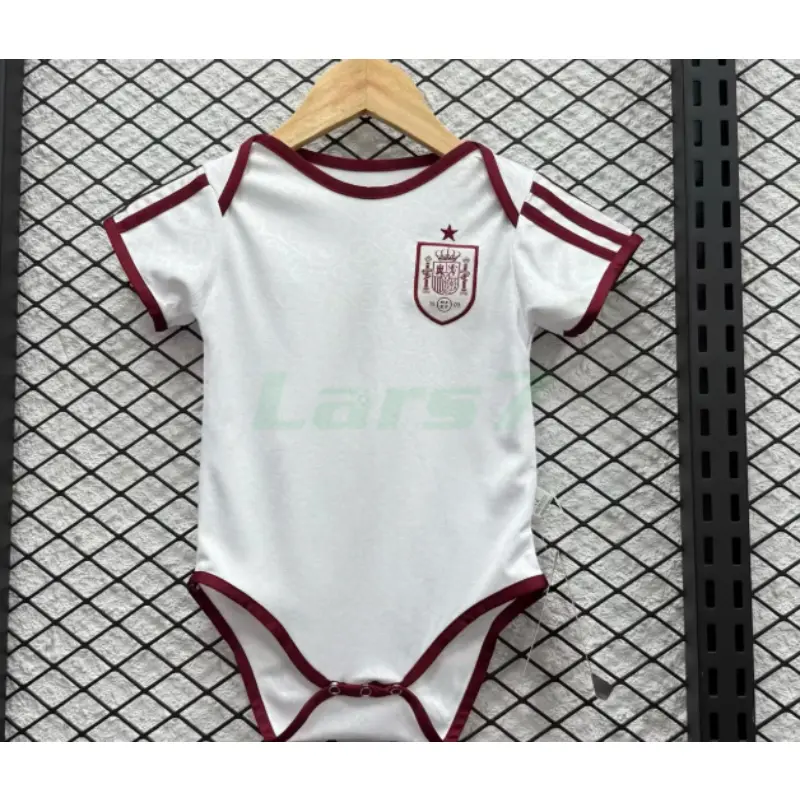 Camiseta España Mundial 2026 2ª Equipación Blanco Baby