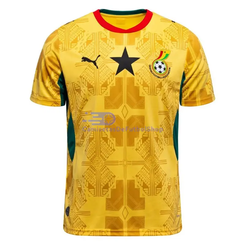 Camiseta Ghana Mundial 2026 2ª Equipación Amarillo