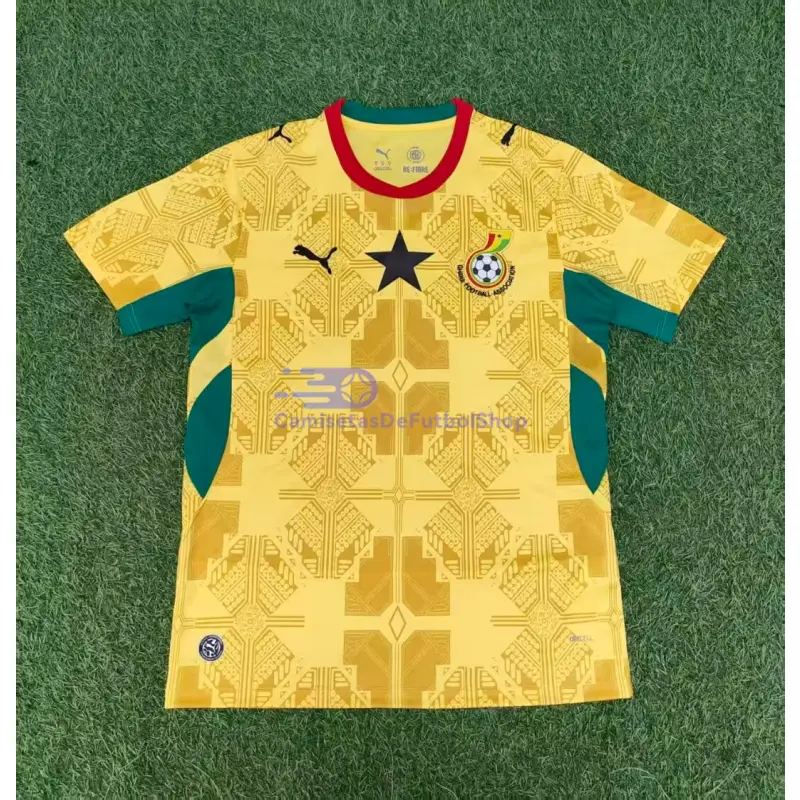Camiseta Ghana Mundial 2026 2ª Equipación Amarillo