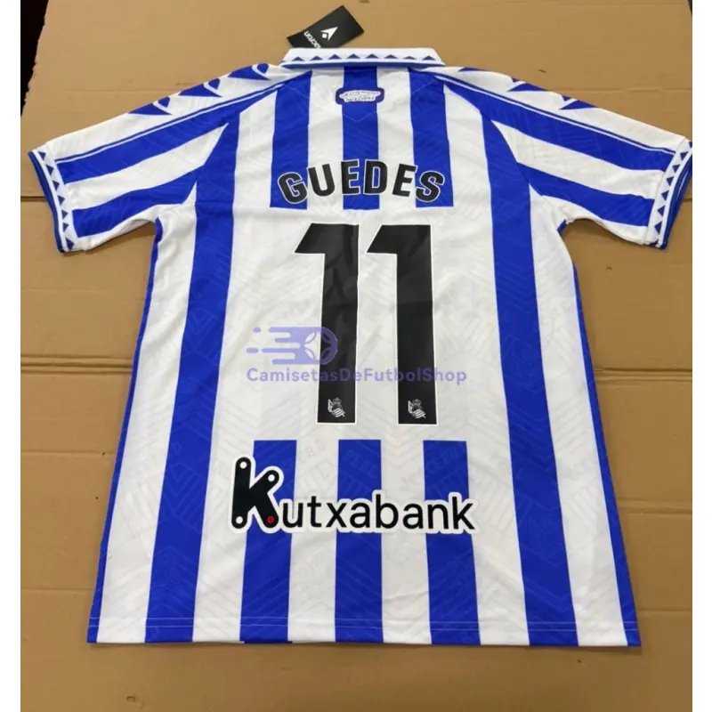 Camiseta GUEDES 11 Real Sociedad 2025/2026 Azul/Blanco Versión Retro