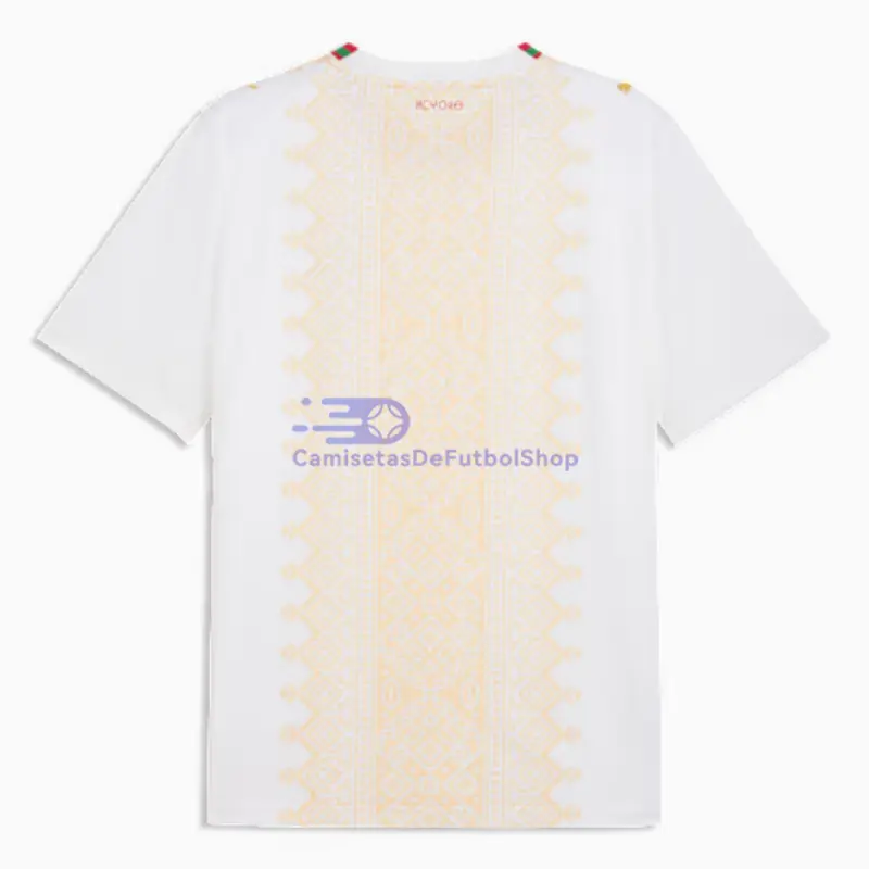 Camiseta Marruecos Mundial 2026 2ª Equipación Blanco/Oro