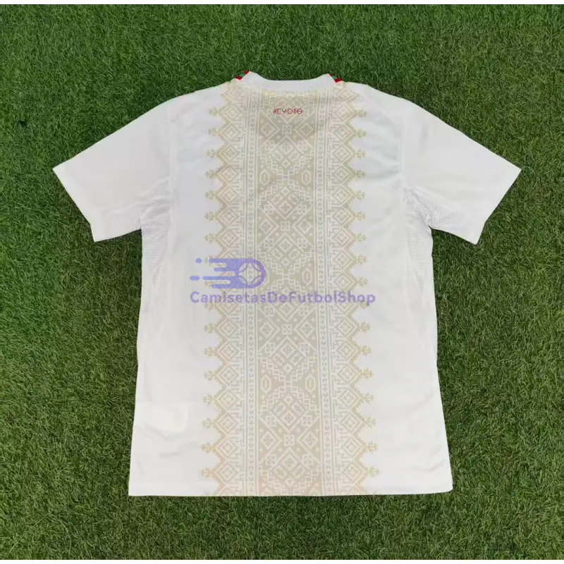 Camiseta Marruecos Mundial 2026 2ª Equipación Blanco/Oro