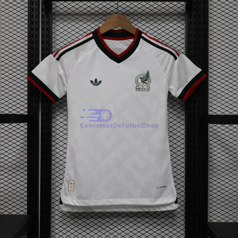 Camiseta México Mundial 2026 2ª Equipación Blanco Mujer (EDICIÓN JUGADOR)