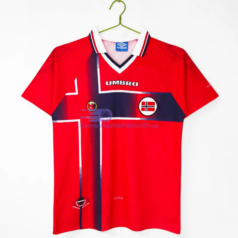 Camiseta Noruega 1998 1ª Equipación Retro Rojo